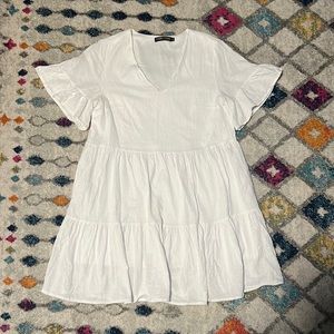 Medium white baby doll dress. Lined. Lightly worn
